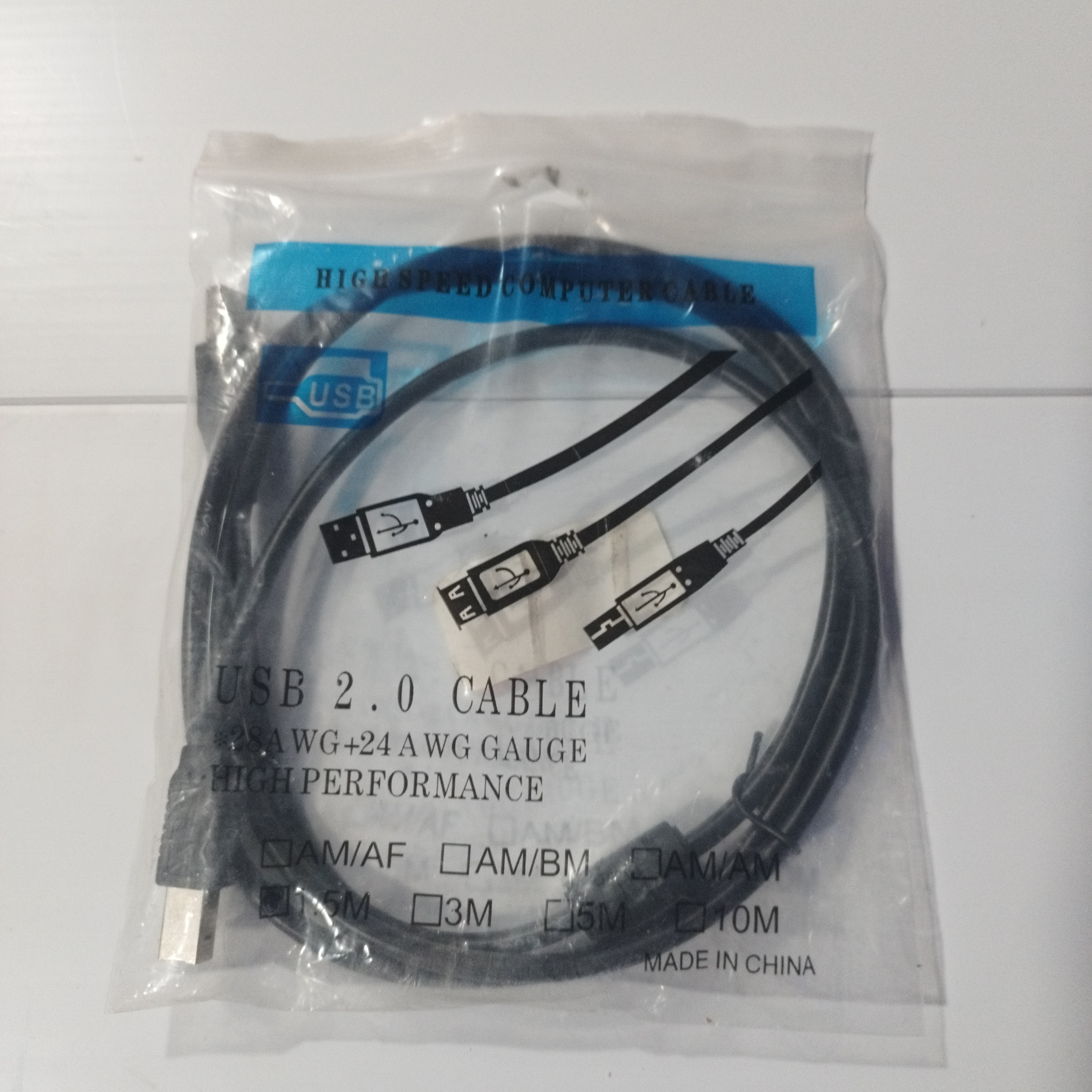 CABLE USB IMPRESORA 1,5 MT USB2.0