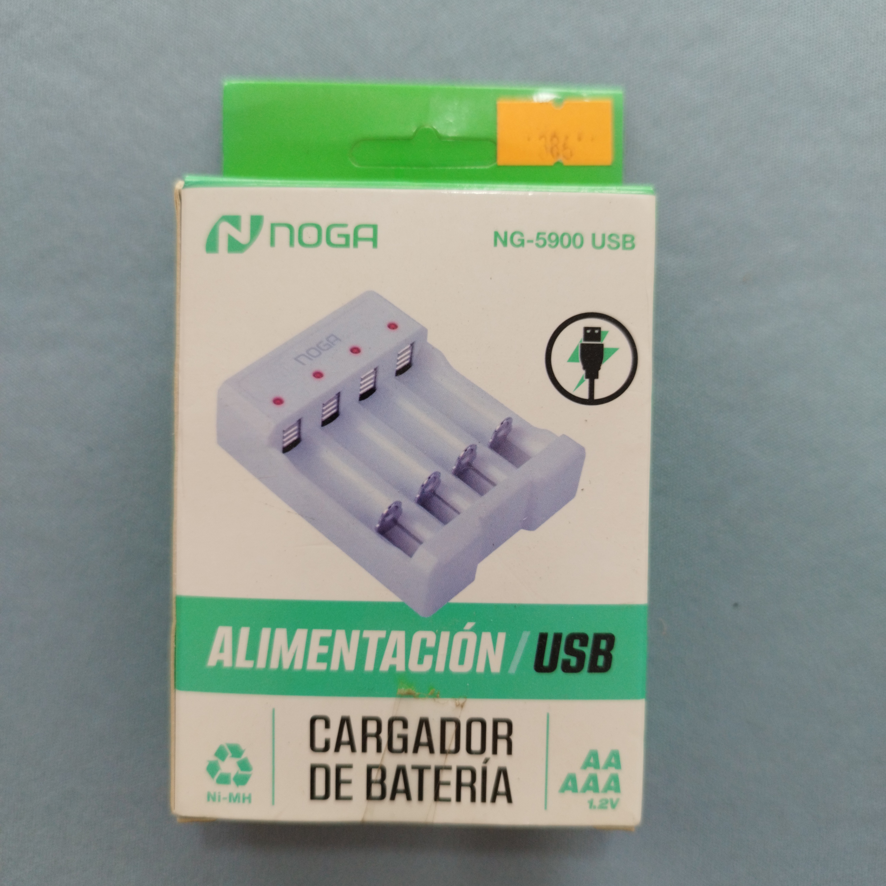 CARGADOR PILAS USB NOGA NG-5900 (AA-AAA)
