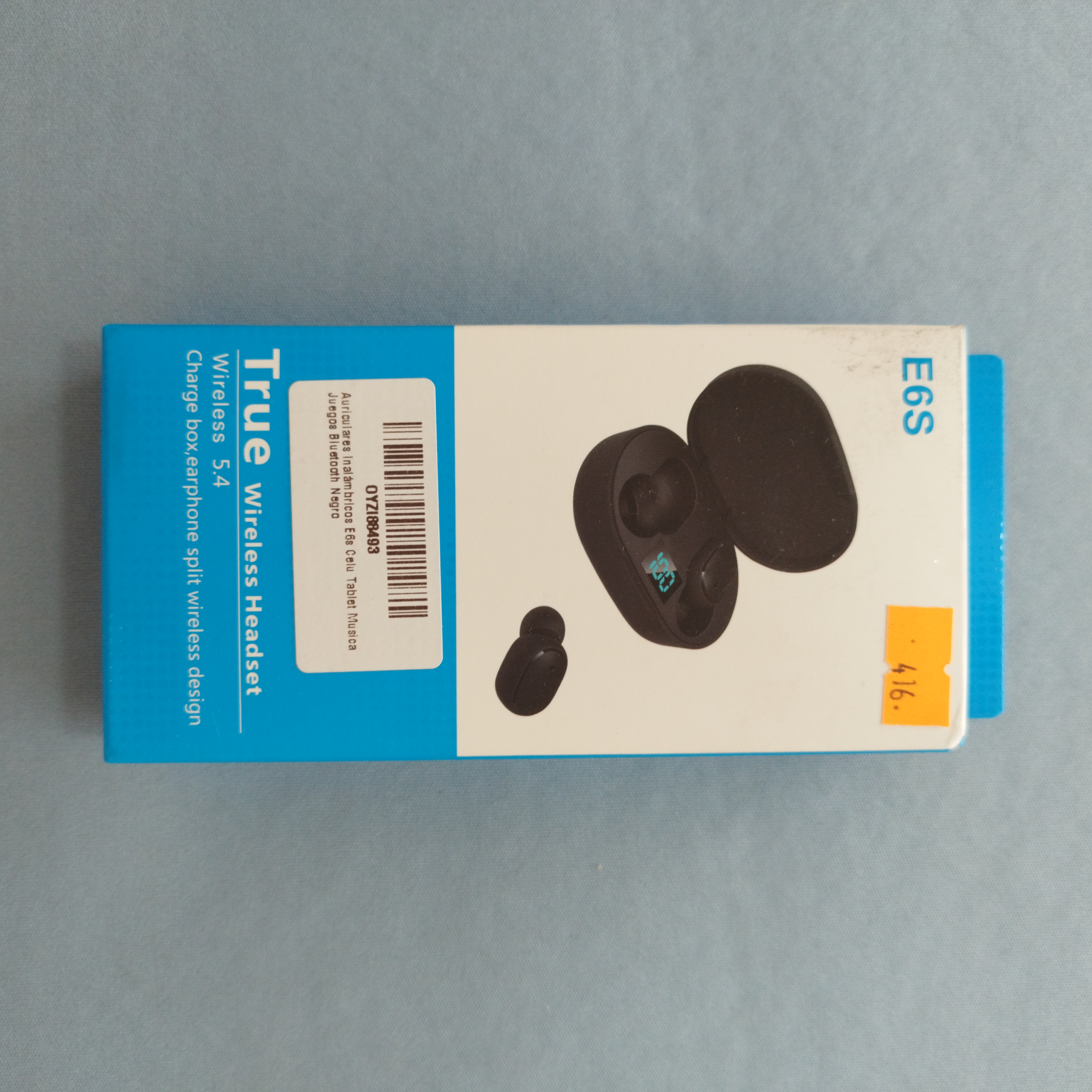 AURICULAR INALAMBRICO A6S NEGRO