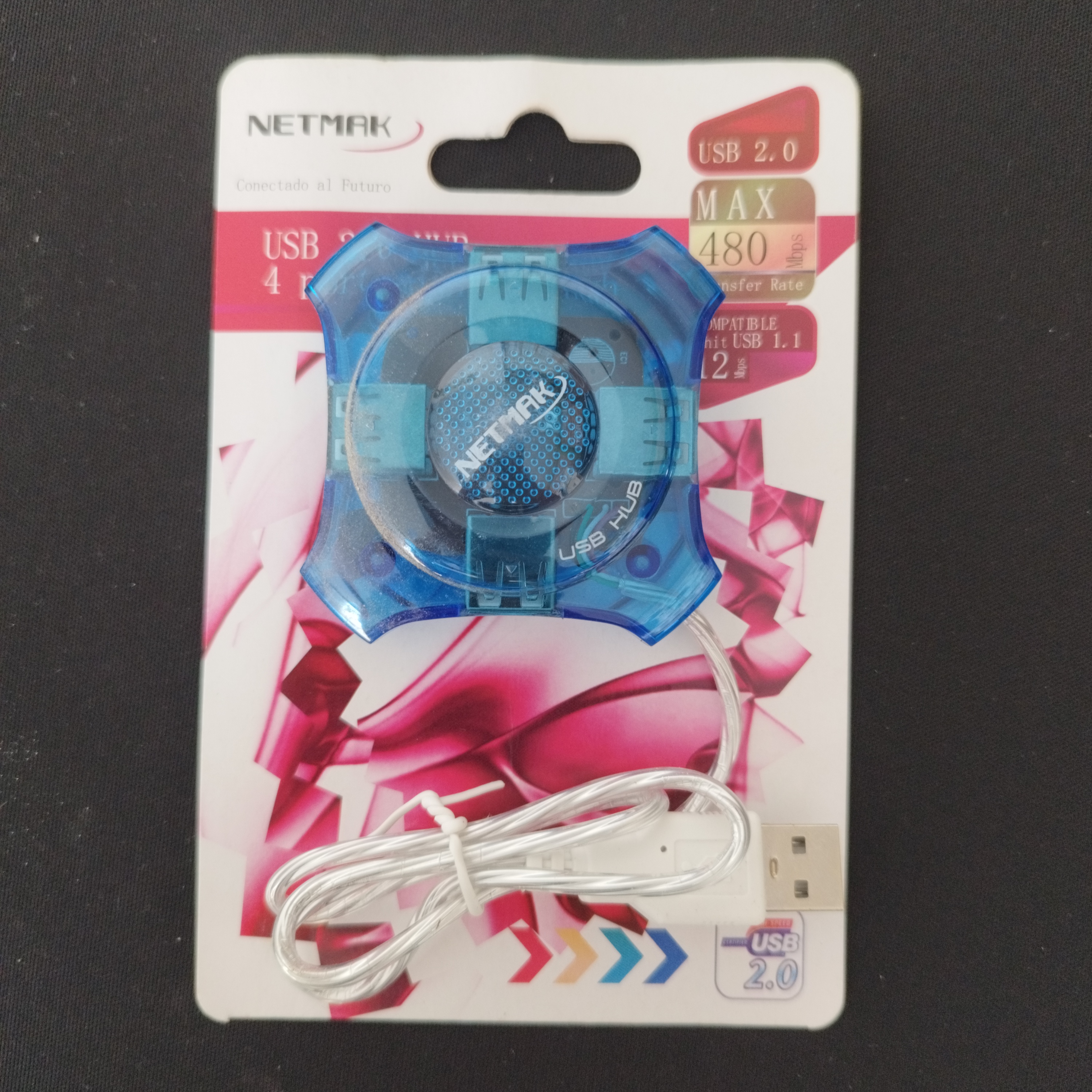 HUB USB 2.0 4 PUERTOS ESTRELLA - NETMAK