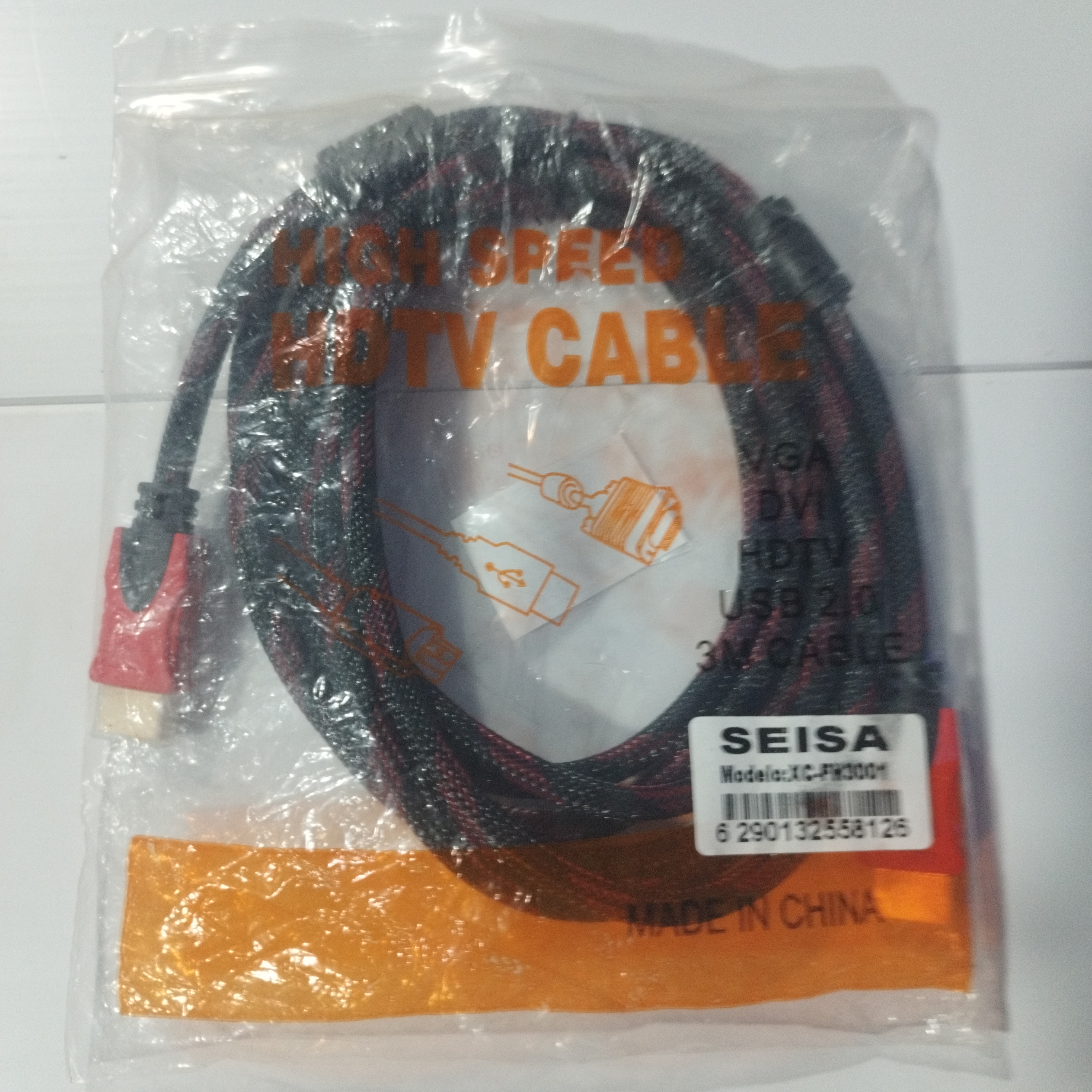 CABLE HDMI 3M FULL HD 1080P MALLADO FILTROS